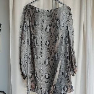 Zara snakeskin print tunic/dress